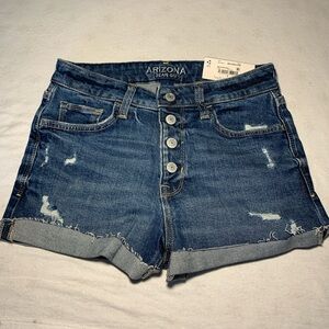 Arizona Jean Company Women's Distressed Blue Jean Shorts